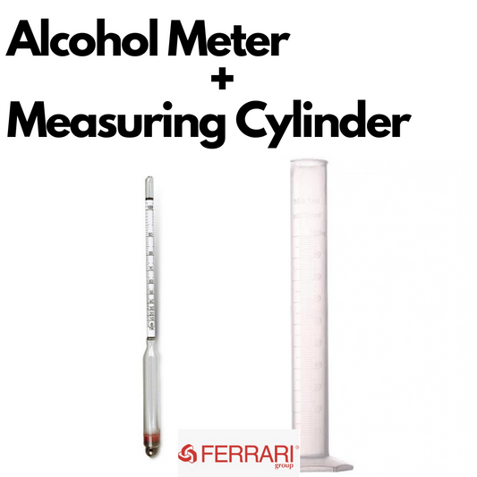 Alcoholmeter + Measuring cylinder